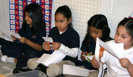 Children Cutting Paper 